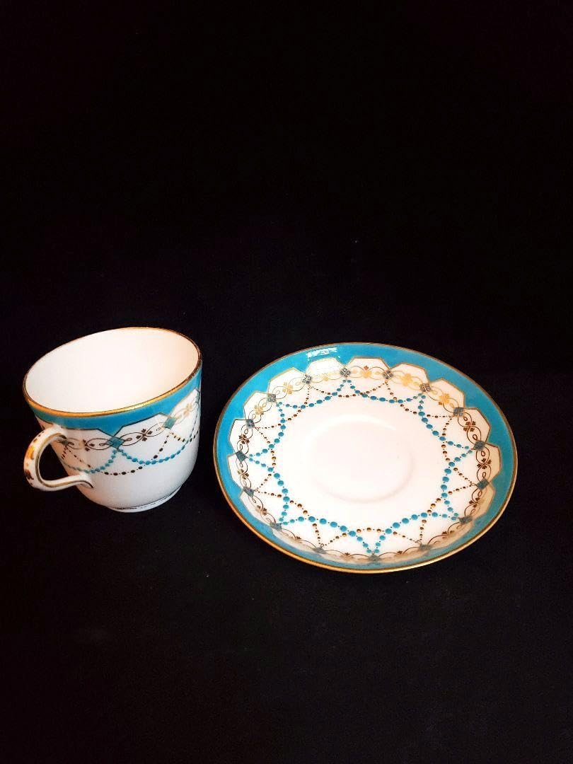 古ミントン コーヒーカップ&ソーサー 1865年 完品
